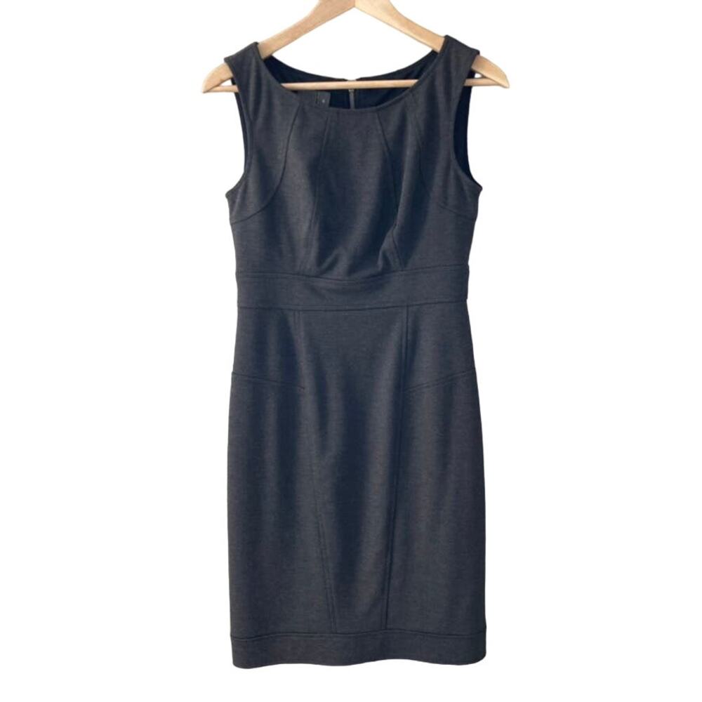 Muse Sleeveless Knit Sheath Dress - Gray - 4